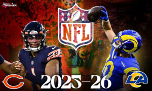 This poster represents the upcoming NFL Divisional Round for the 2025-26 season.