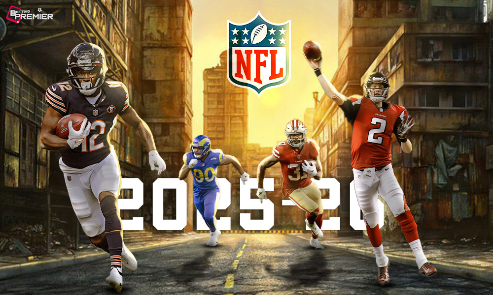 This poster shows American football teams representing the NFL Week 18 games.