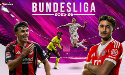 The image denotes top-flight club encounters in the Bundesliga 2025-26 season for the football world.