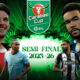 This image represents the elite Carabao Cup semi-final leg 2 of 2, featuring two teams' encounters.