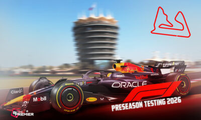 This image represents the motorsport world restarting its F1 Bahrain preseason testing 2026 with leading drivers.