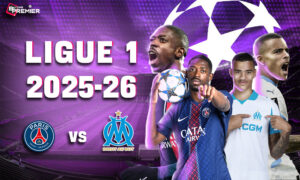 This image depicts an excellent Ligue 1 flow featuring top-tier clubs' head-to-heads, one of the most popular football competitions.