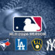 This poster shows baseball teams representing the current MLB season.