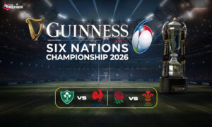 This picture shows a new season starting in the Six Nations Championship, a rugby tournament, with excited fans.