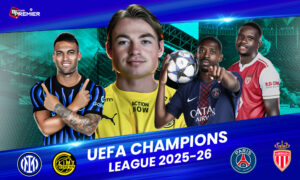 This poster denotes a football world that has elite UEFA Champions League top-tier team encounters.