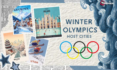 This poster shows the Winter Olympics Host cities.