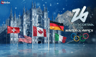 The image represents the upcoming Winter Olympics 2026.