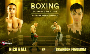 Image represents the upcoming Nick Ball vs Brandon Figueroa fight and its fighters