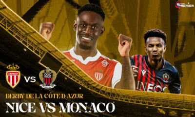 Image represents the team Nice and Monaco clash for the Derby de la Côte d’Azur.