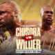This poster shows fighters representing the upcoming Derek Chisora vs Deontay Wilder fight.
