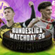 This poster shows teams representing the upcoming Bundesliga Matchday 26.