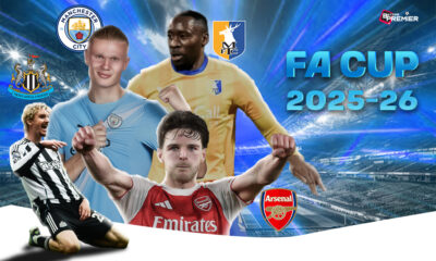 This poster shows English football teams to represent the upcoming FA Cup 5th Round.