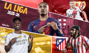 This poster shows teams representing the upcoming La Liga Matchday 29.