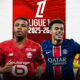This image depicts a Ligue 1 fixture featuring top-tier clubs in the next stage of the season.