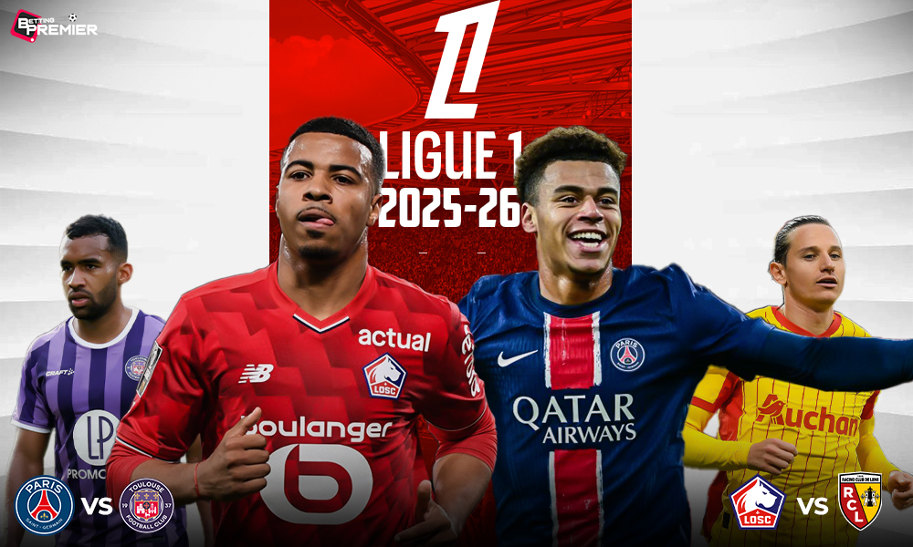 This image depicts a Ligue 1 fixture featuring top-tier clubs in the next stage of the season.