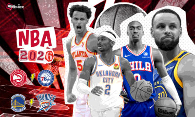 This poster shows NBA teams such as the OKC Thunder, Warriors, Pistons, and Nets to represent the upcoming games.
