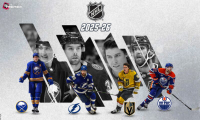 This image depicts an NHL regular-season ice hockey matchup between two teams.