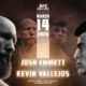This image indicates that a UFC Fight Night features Emmett vs. Vallejos, who will fight in the octagon.