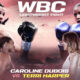 The poster shows the fearless face-off between Caroline Dubois vs Terri Harper in the Boxing Lightweight Fight.