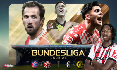 The poster captures the intense clash between the teams, both forcefully looking for a European League spot in Bundesliga Matchday 31.