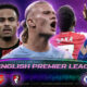 This poster features the 2025-26 English Premier League, showcasing head-to-head clashes among top-flight clubs.