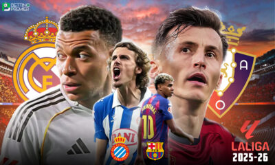 This poster shows teams representing La Liga Matchday 34 clashes