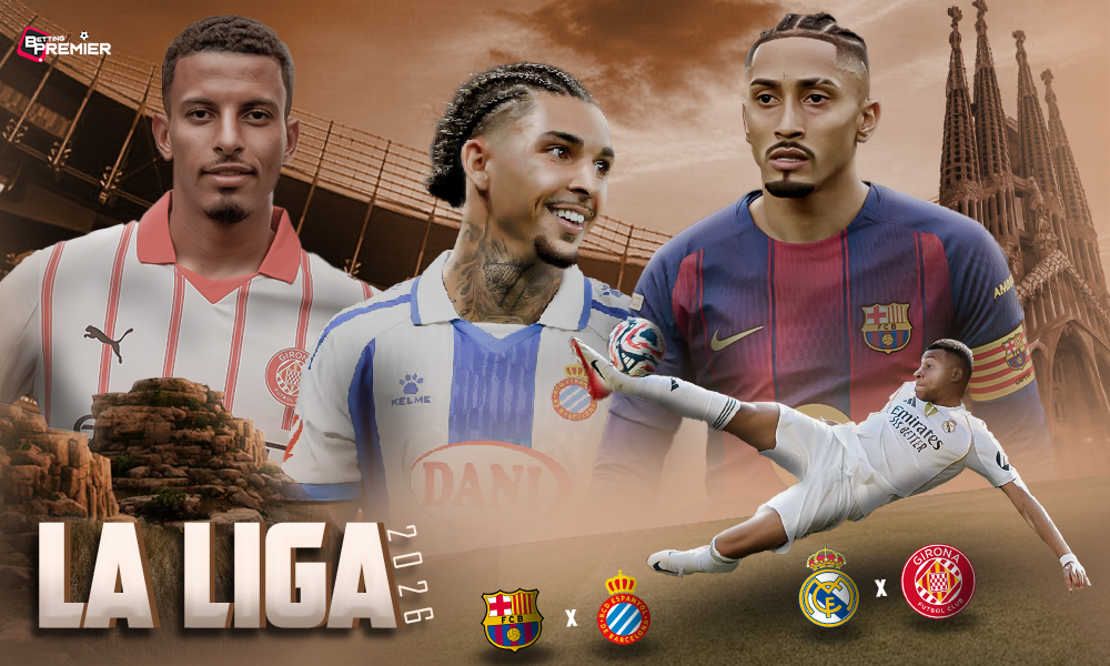 This poster shows football teams to represent the upcoming La Liga Matchday 31.