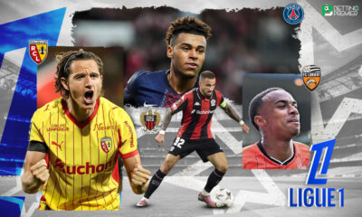 This poster shows players representing the upcoming Ligue 1 Matchday 32.