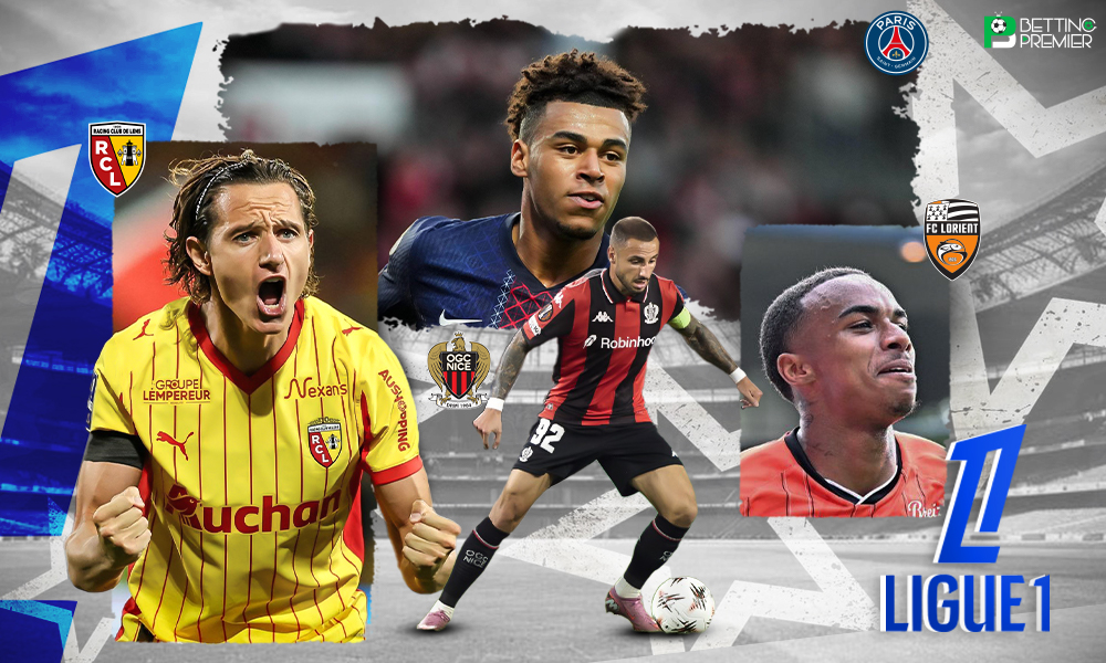 This poster shows players representing the upcoming Ligue 1 Matchday 32.