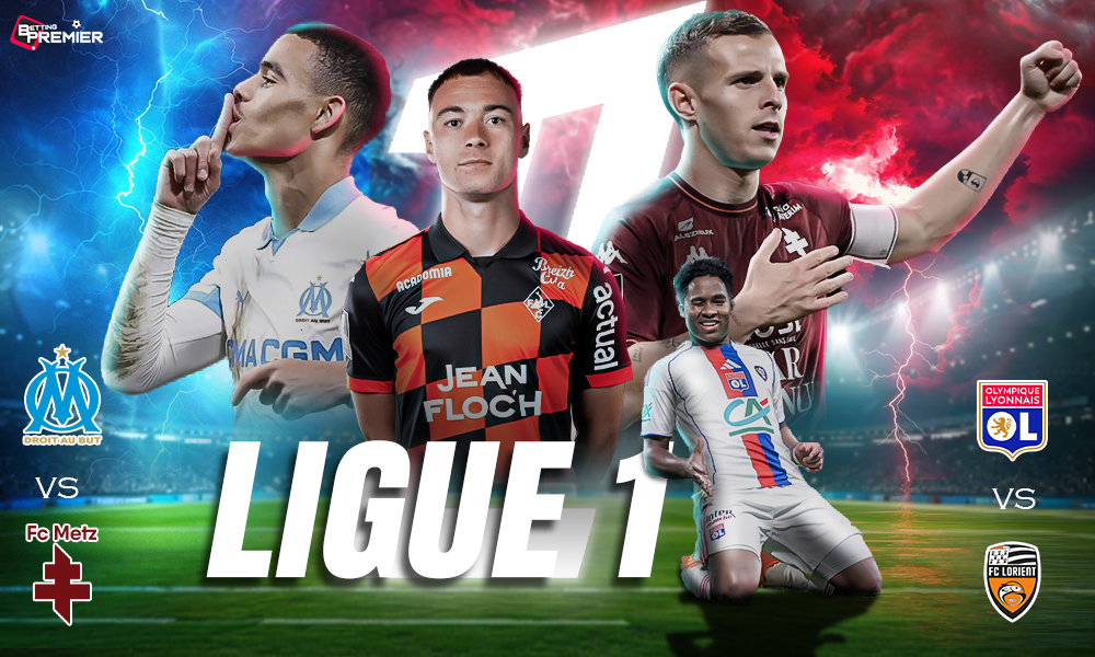 The poster indicates that this season's Ligue 1 features top teams competing in the French league.
