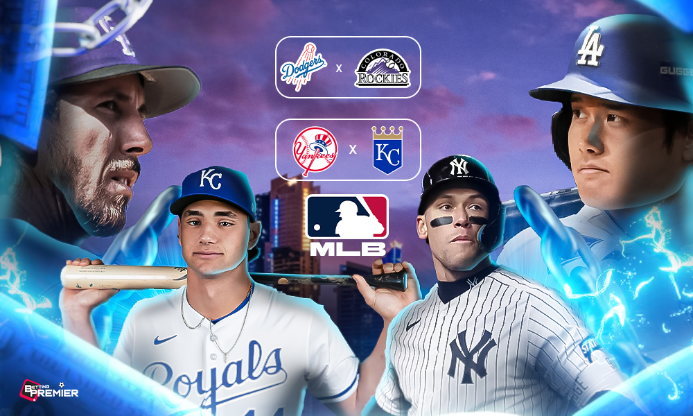 This poster shows MLB teams to represent the upcoming games.