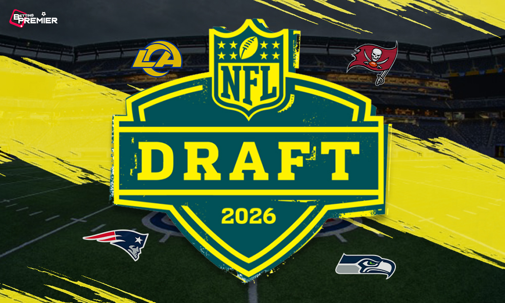 This poster shows the NFL logo, representing the NFL Draft 2026.