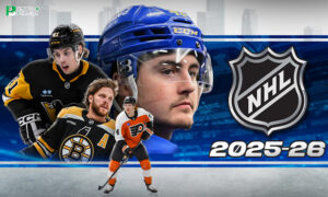 This poster shows NHL teams to represent the upcoming matchups.
