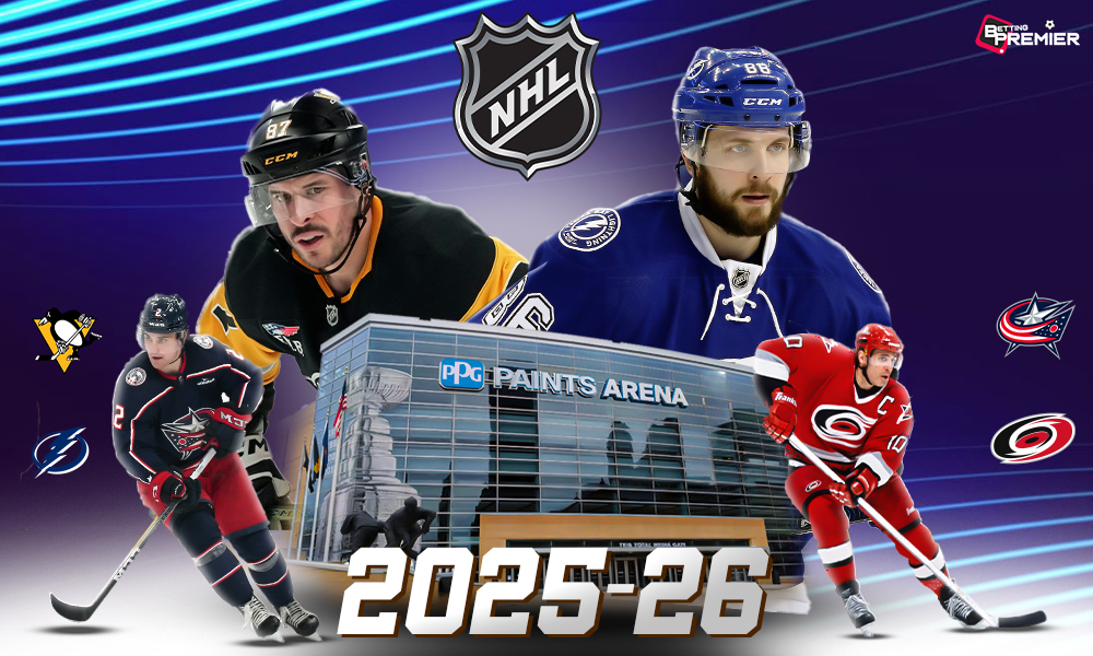 This poster shows NHL teams to represent the upcoming games.