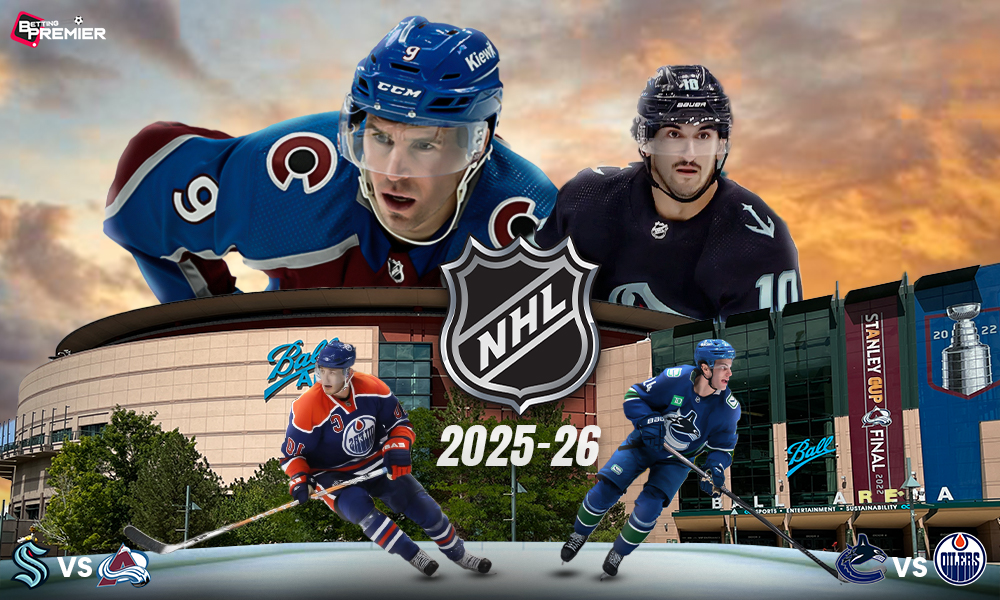 This poster shows NHL teams to represent the upcoming games.