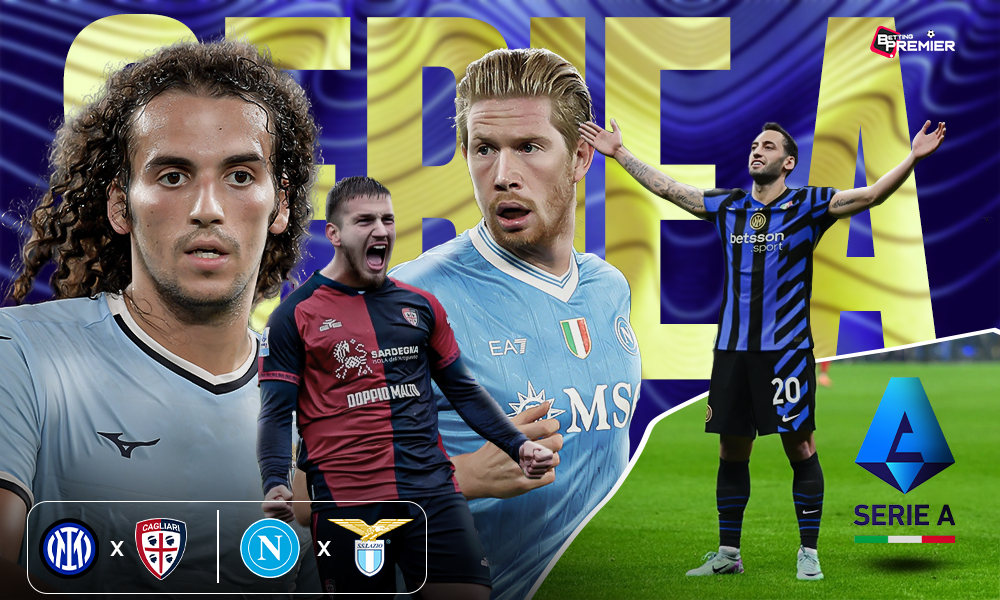 This image denotes a Serie A feature between top-tier clubs’ encounters in the football competition.