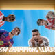 This poster shows teams representing the upcoming UCL Quarter-Final Leg 1