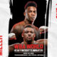 The poster shows the fearless face-off between Miller vs Peró: WBC World Heavyweight Title.