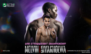 The poster shows the fearless face-off between Jerusalem vs Kuse: WBC World Strawweight Title.
