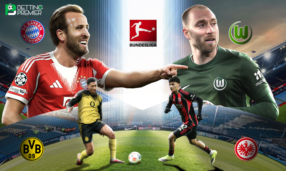 This image denotes a Bundesliga football league that features a top-tier club’s head-to-head encounters.
