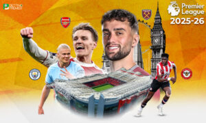 The image depicts an EPL matchday 36 featuring a clash between top-flight teams; which team will take the upper hand?