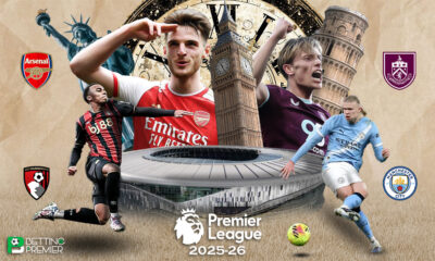 The image depicts the English Premier League, with the top two clubs battling on matchday 37.