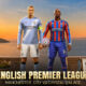 This poster shows football players representing the upcoming Premier League clash, Manchester City vs Crystal Palace.