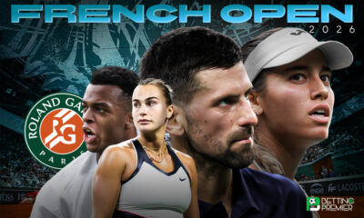 The poster for the French Open 2026 features a first-round clash among several notable players in the tennis world.