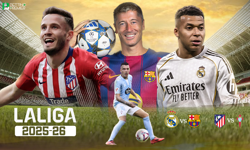 This poster shows La Liga players representing the upcoming La Liga Matchday 35.