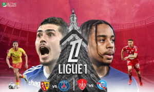 This poster indicates that Matchday 29 of Ligue 1 will feature head-to-head encounters between clubs.