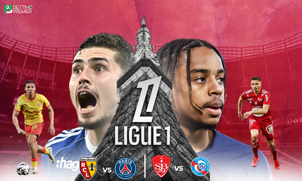 This poster indicates that Matchday 29 of Ligue 1 will feature head-to-head encounters between clubs.