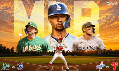 This poster shows MLB teams to represent the upcoming matchups.