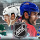 This poster shows NHL teams to represent the upcoming matchups.