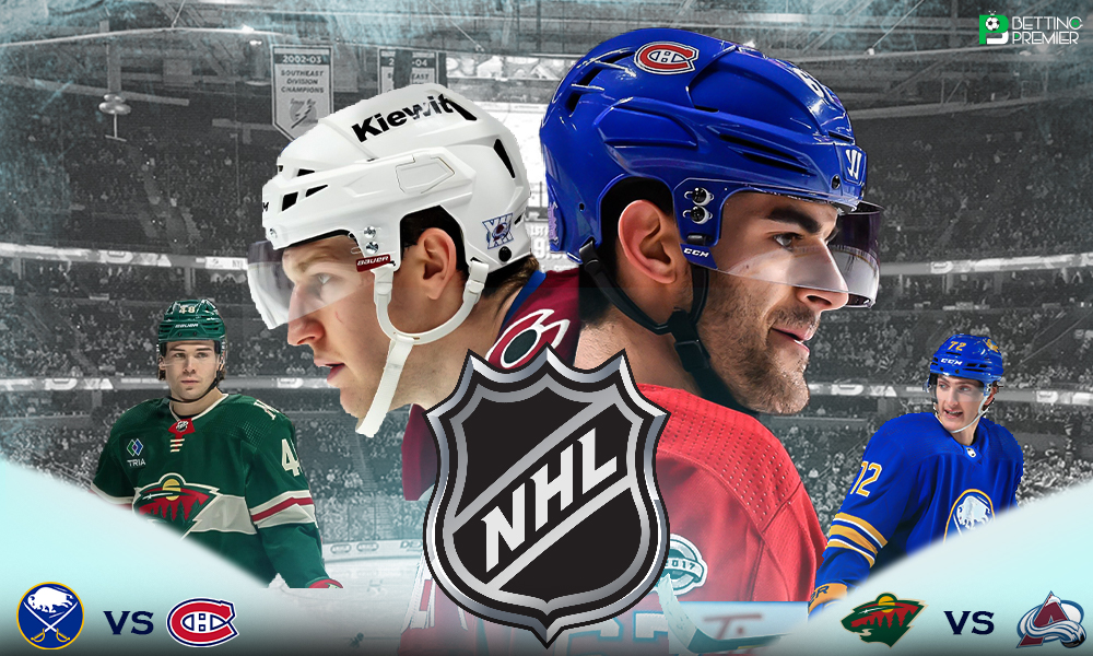This poster shows NHL teams to represent the upcoming matchups.
